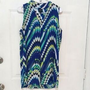 Worthington Blue and Green Women's Blouse